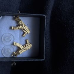 24k draco earrings