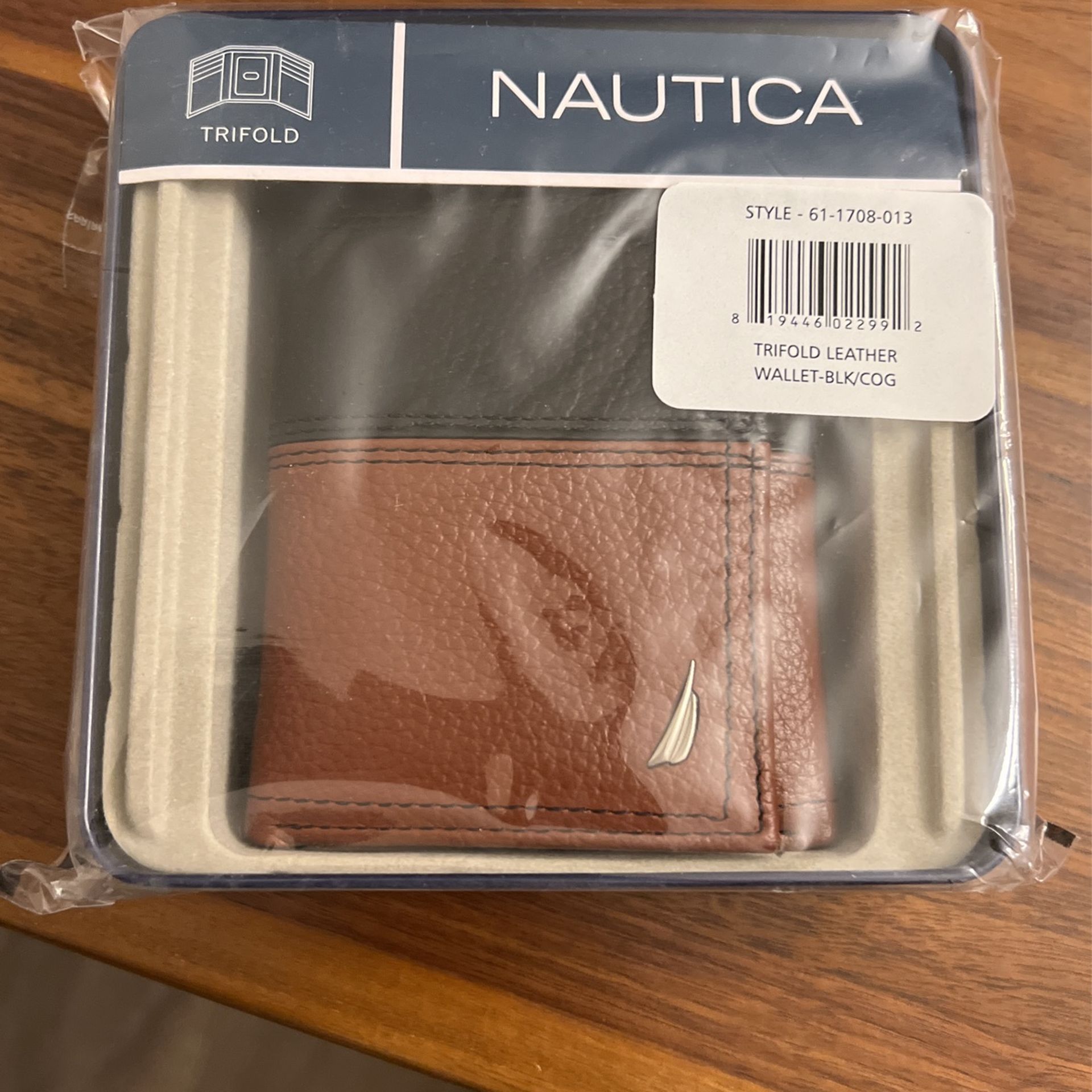 Nautica Trifold Leather Wallet 