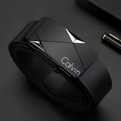 Cinturón de cuero para hombre, hebilla automática de aleación de Metal, cinturones de cintura de diseño de lujo de marca para hombre, correa para homb