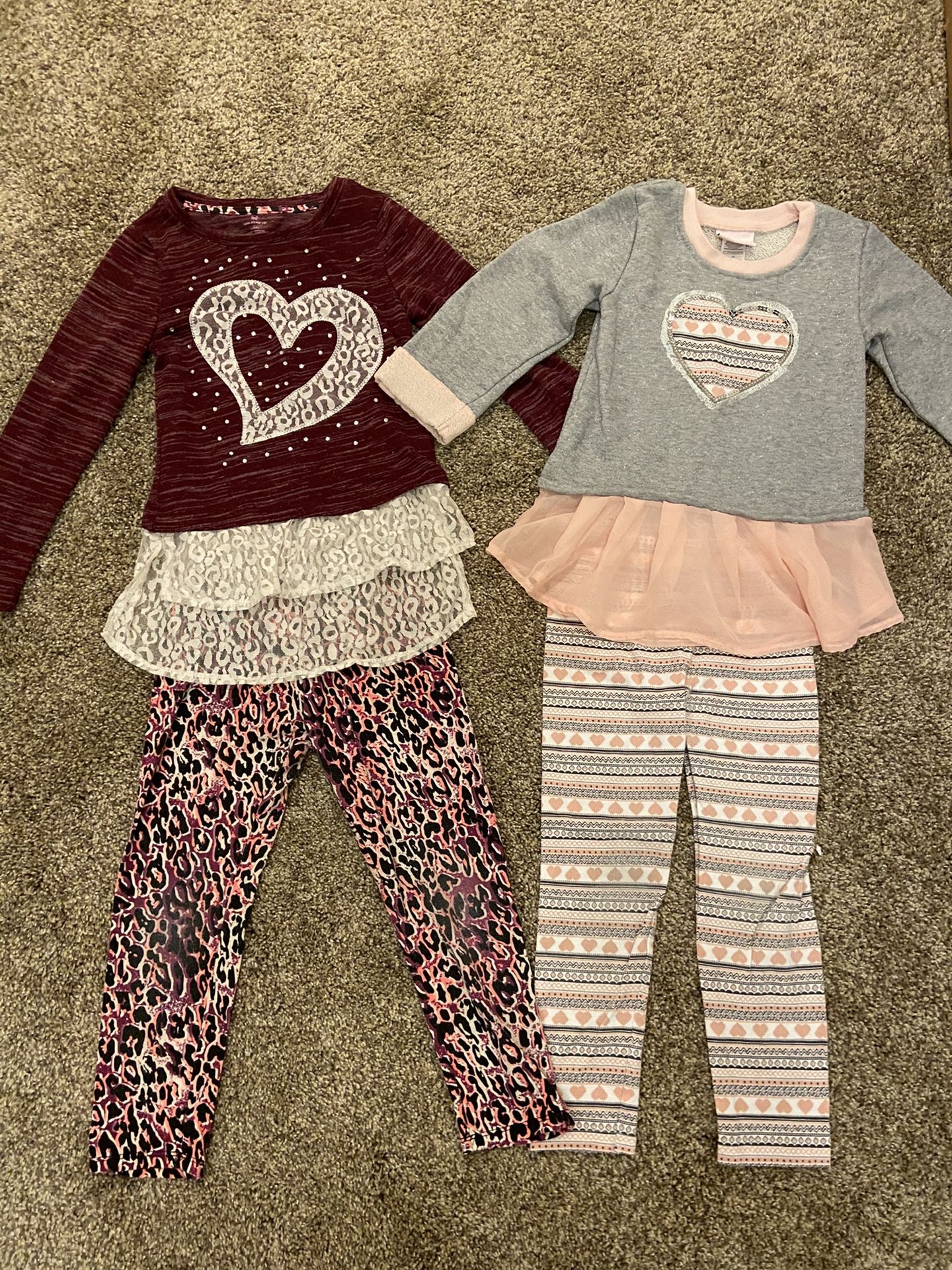 Girls 6-6X fall matching set lot