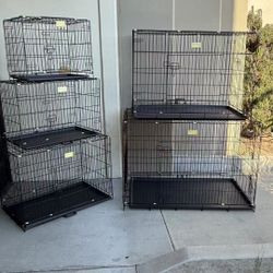 NEW Foldable Pet Cage Dog Crate Steel Wire Cage Metal Cage