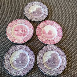 5 COLLECTIBLE CROWN DUCHAL PLATES 