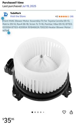 Blower Motor For Dodge Lexus And Toyota