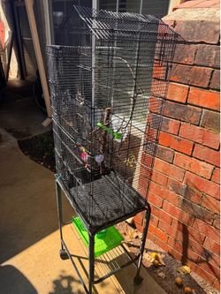 Bird Cage with stand on wheels