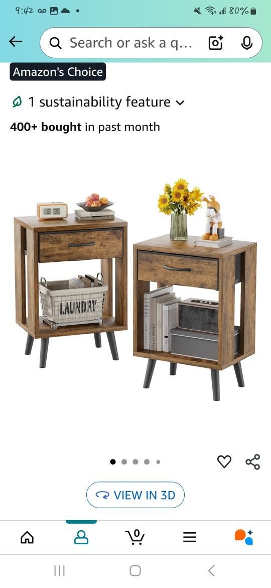 Two End Tables/side Tables