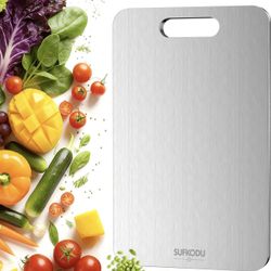 Brandnew 13”L × 8”W Titanium Cutting Board, 100% Pure Titanium Cutting Boards for Kitchen, Double-sided Titanium Cutting Boards,Separate Raw and Cooke