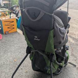 Deuter Kid Comfort Air' Child Carrier Backpack Hiking 