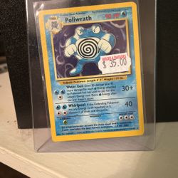 Poliwrath Pokemon Base Set Holofoil 