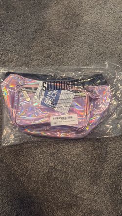 Sojourner Holographic Fanny Pack Pale Pink