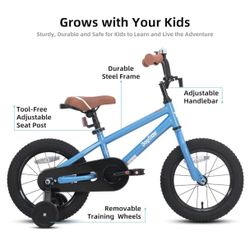✌️ JOYSTAR Kids Bike for Ages Boys Girls, 12 Inch BMX Style Kid's Bikes with Training Wheels, Children Bicycle for Kids and Toddler