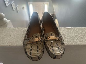 Coach Snake Print Leather Loafers size 9