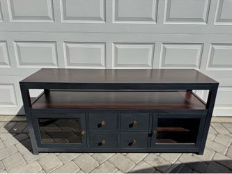 Solid wood tv stand