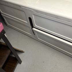 Plastic storage shelf