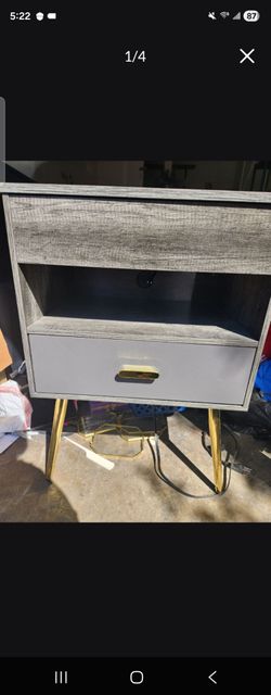 Modern light up LED Night Stand
