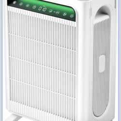 Air Purifier for Home Bedroom Large Room Up to 1,695 Ft² in 1 Hr, HEPA Sleep Mode Air Cleaner with Washable Pre-Filter, AHAM VERIFIDE, AQI Displa