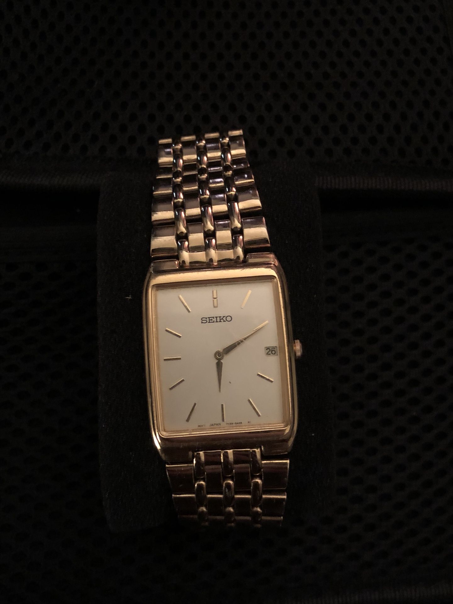 Seiko Tank Watch Gold Toned