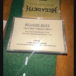 Beastie boys sure shot mario mixes cassette rare used poor Untested