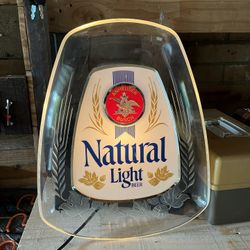 Vintage Natural Light Beer Sign 