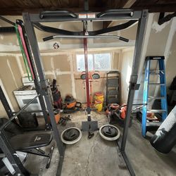 Squat Rack With Cables