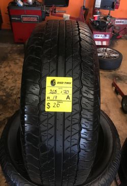 265/70/17 DUNLOP GRANDTREK AT20 $200.00