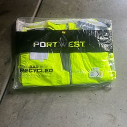 Port Westsafety Jacket-neon Green -Large