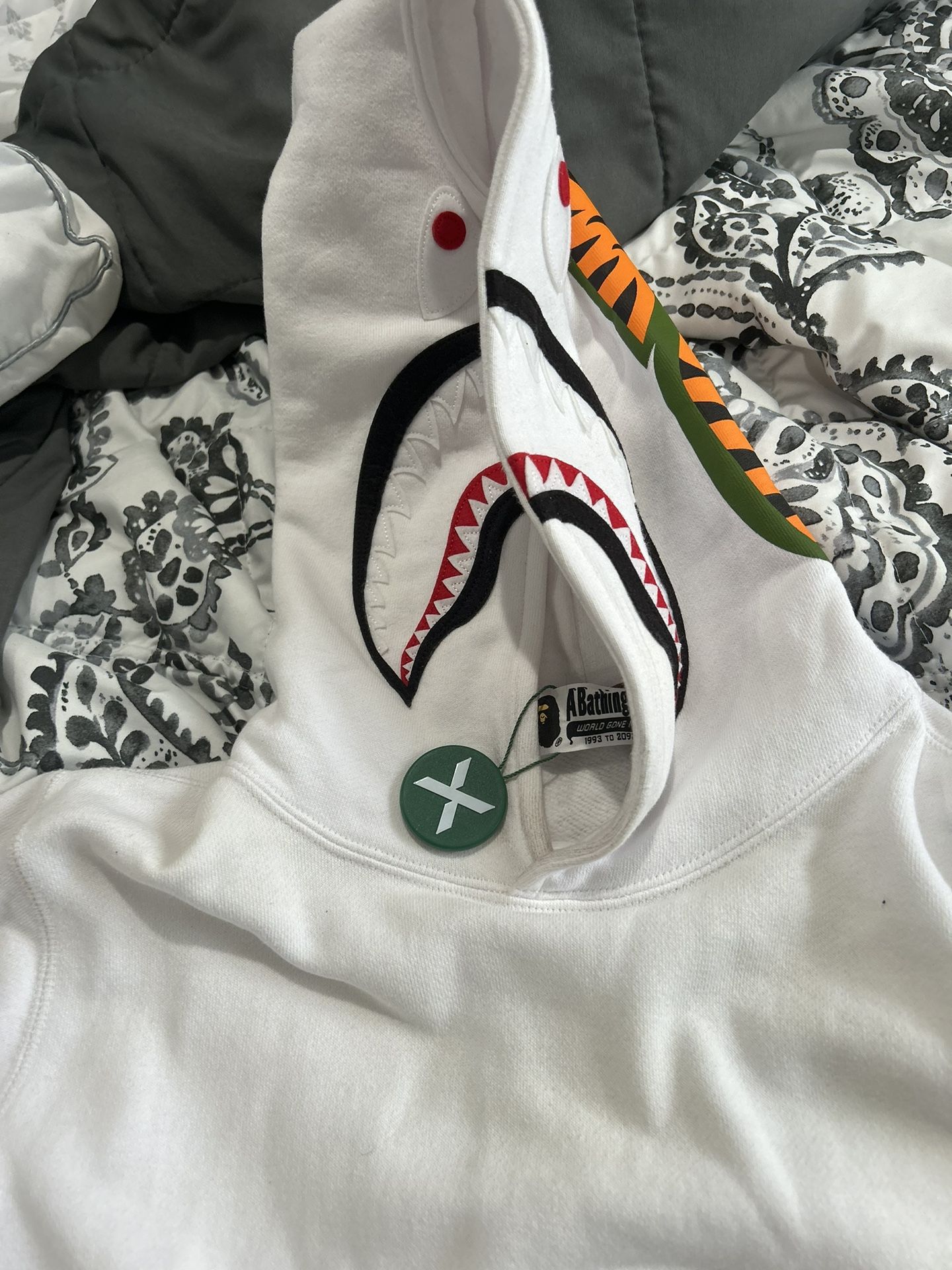 Brand New White Bape Hoodie Authentic 