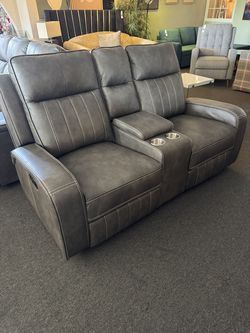 Brand New Double Reclining Love Seat with USB (See Description) 