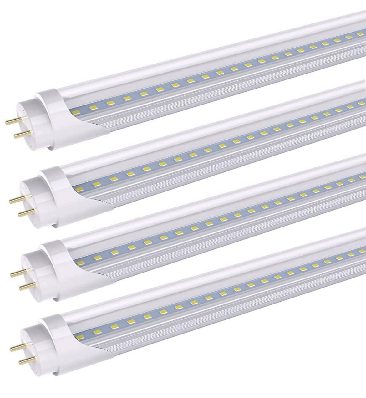 Romwish 2FT LED Light Tube, 8W LED Replacement for 24 inch T8 T10 T12 Fluorescent Bulb, 20W Equivalent, 1120LM, 5000K Daylight, Ballast Bypass Require