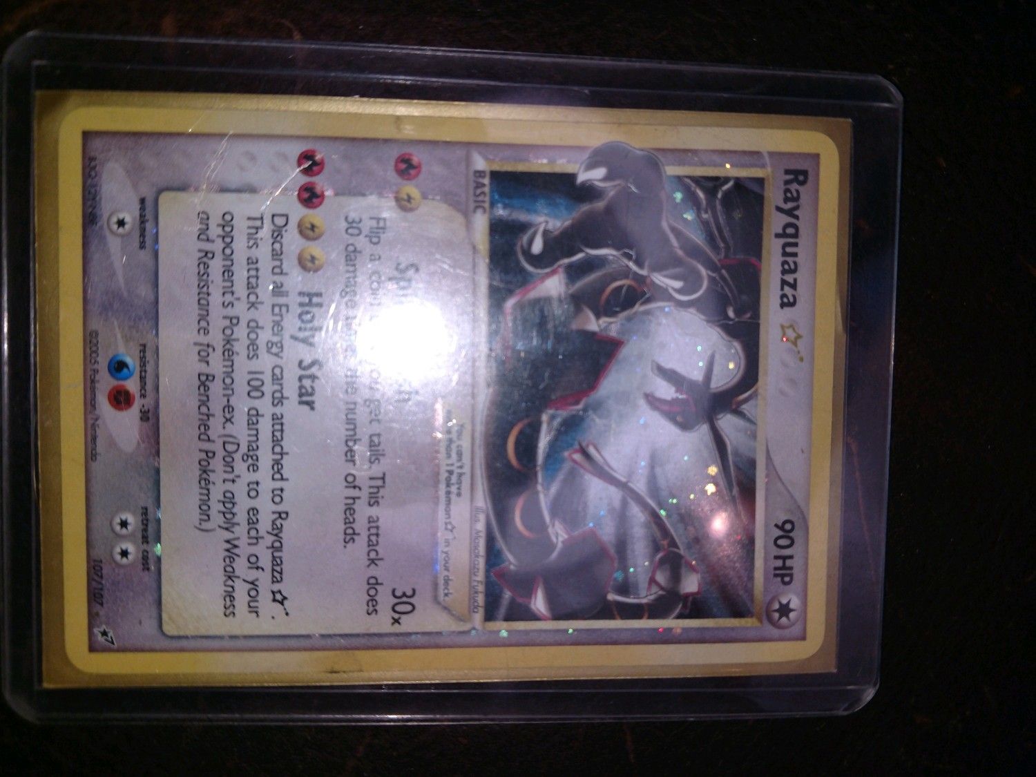 Gold star rayquaza Pokemon