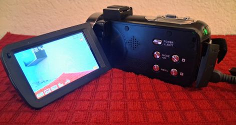 Tagital Camera Camcorder, HD 1080P 24 MP 16X Digital Zoom Video Camcorder with LCD and 270 Degree Rotation Screen