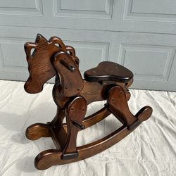Handcrafted Wooden Rocking Horse