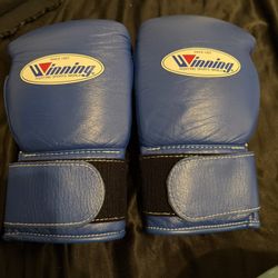 WINNING 8OZ VELCRO BOXING GLOVES AUTHENTIC 