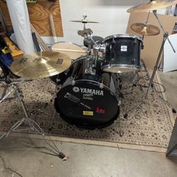 Complete Drum Kit — Yamaha Stage Custom + Pearl Copper Snare + Cymbals