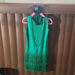 Flapper Girl Dress With Accessories 