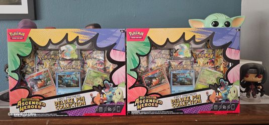 Pokémon Mega Evolution Ascended Heroes Deluxe Pin Collection (x2)
