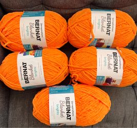 Lot of Bernat Blanket Brights