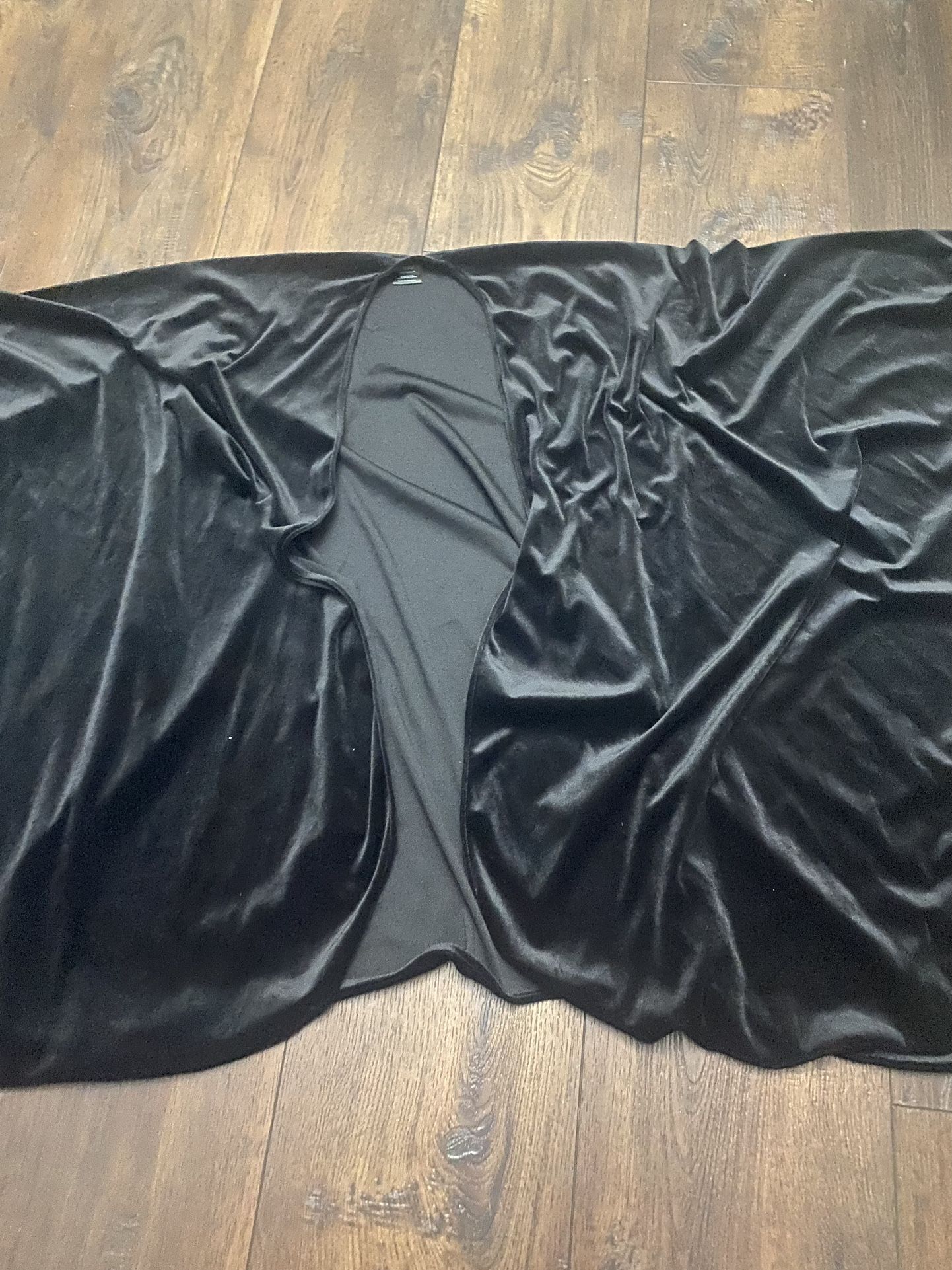 Womans Black Velvet Shaw One Size #15