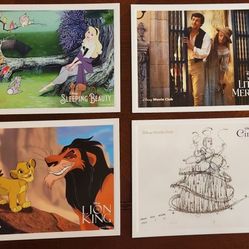 Limited Edition Disney Movie Club Lithographs – Full Set of 4 (Brand New)