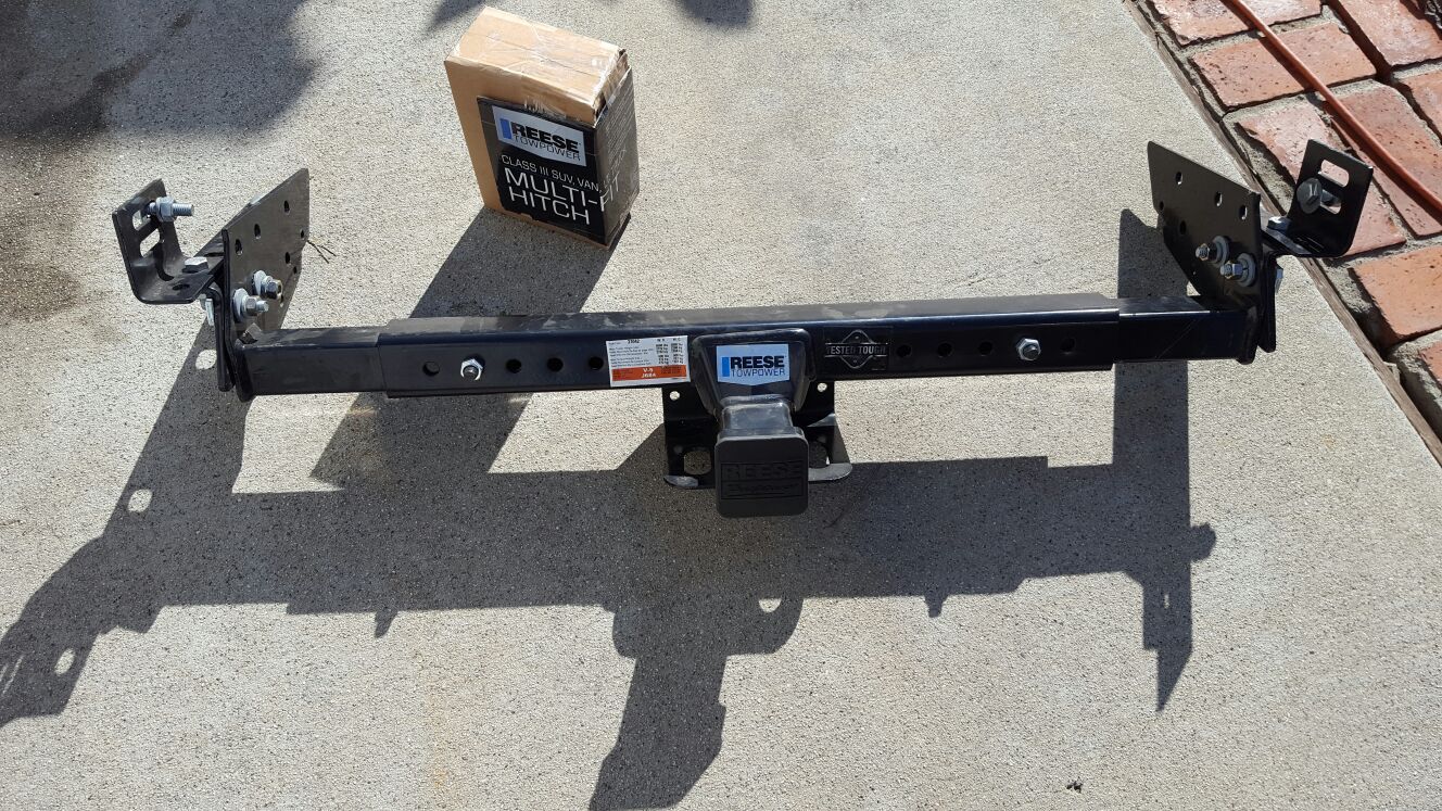 Reese Towpower 37042 Class III Multi-Fit Receiver Hitch with 2" Receiver opening, includes Hitch Plug Cover