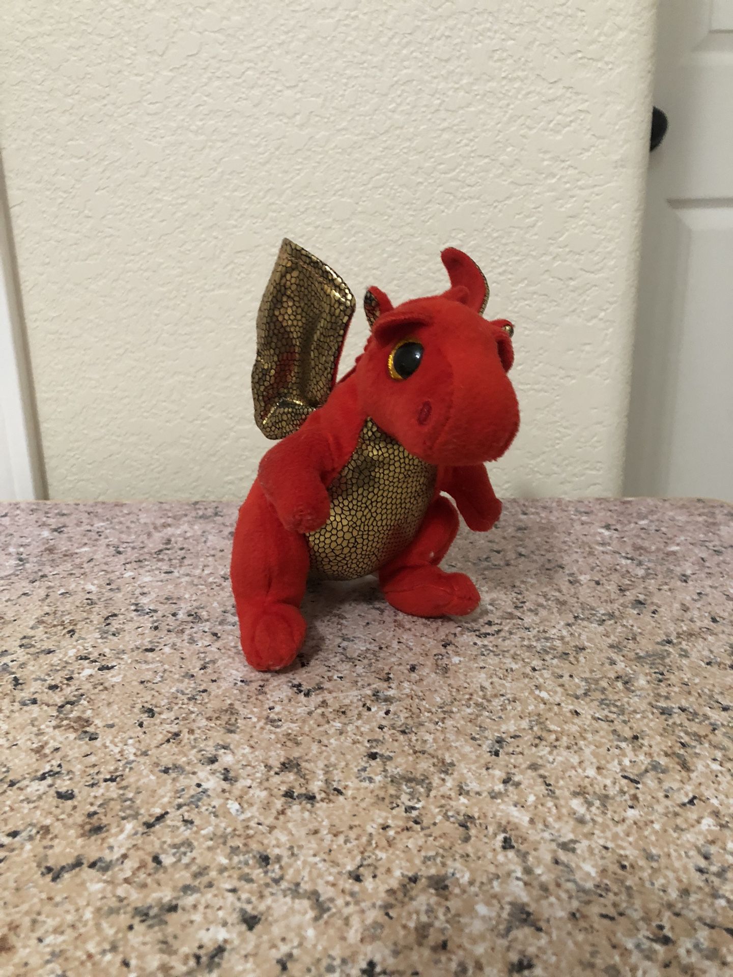 TY Beanie Baby “Legend” the Red Dragon. 6" Plush, Stuffed Animal Toy.