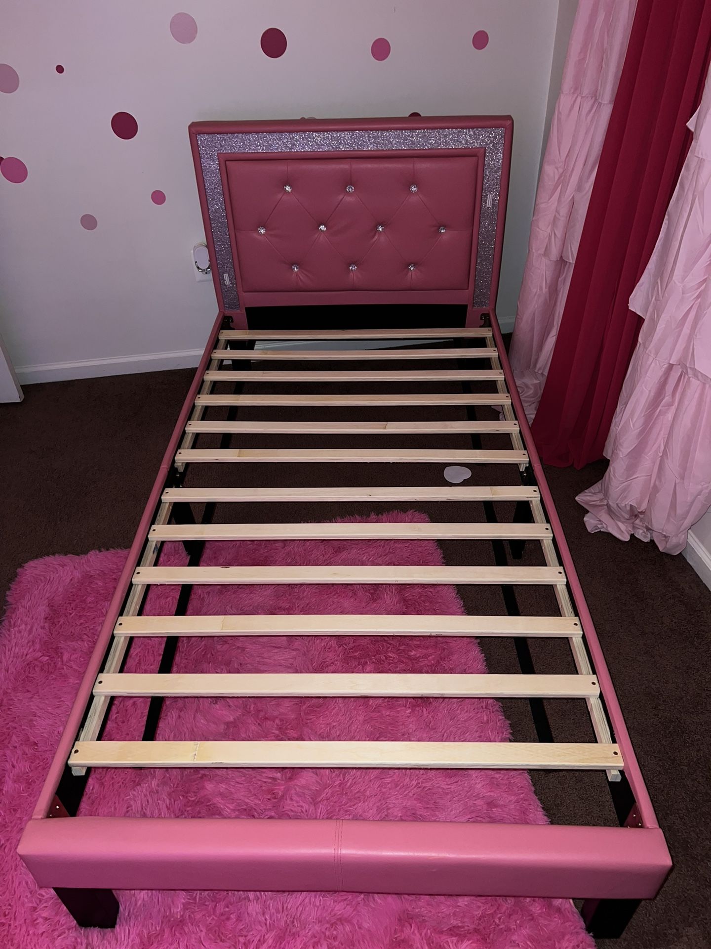 Twin Size Bed Frame With Mattress 