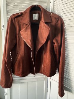 LC Lauren Conrad Faux Suede Jacket - Rich Brown (Size M) Price: $25 OBO