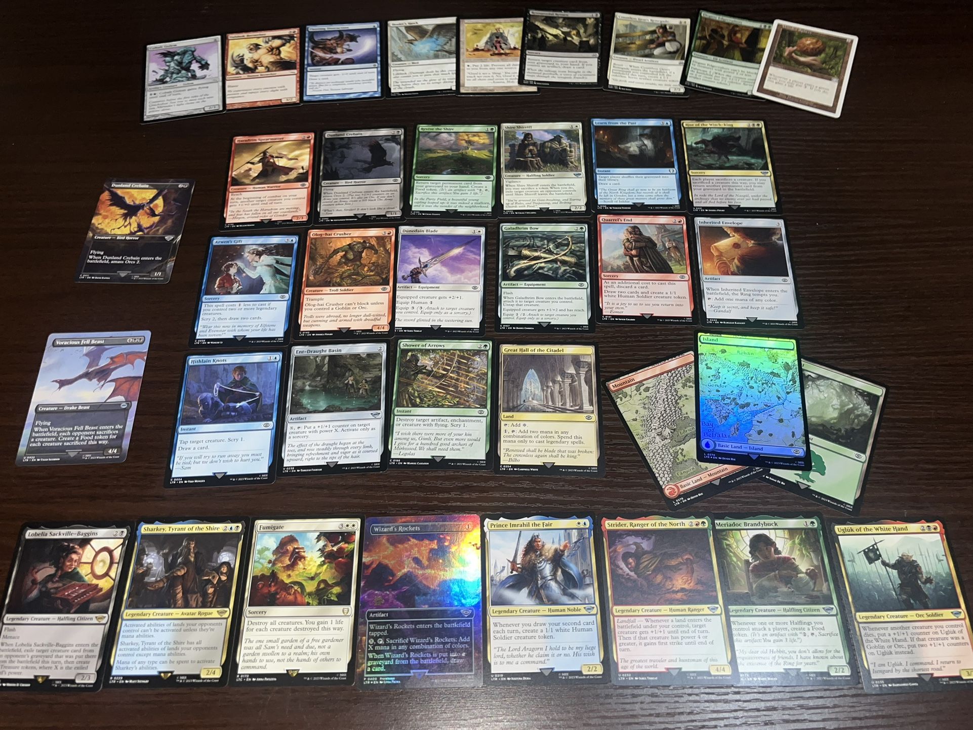 MTG Lord of the Rings LOTR Rare/Legendary/Foil Magic the gathering card lot