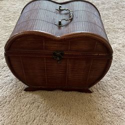Apple Shaped Wooden Box