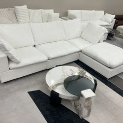 NEW WHITE CLOUD DUPE COUCH SECTIONAL