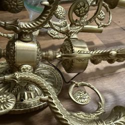 Brass Wall Lights (heavy) 