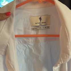 Father Sons Men Dress Shirt Size XXL Long Sleeve