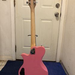 Beautiful Little Pink Guitar Sounds Good Really Does $125 Or Best Offer
