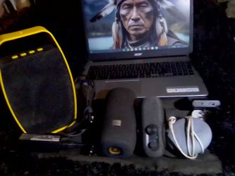 Acer Labtop, Google Speaker ,Jbl Speaker Yellow Bluetooth Speaker, Microphone 