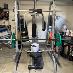 Weight machine (Smith) With Bench